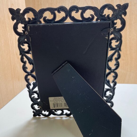 Vintage Ornate Silver-Tone Metal Picture Frame With Intricate Scroll Design - Picture 4 of 13